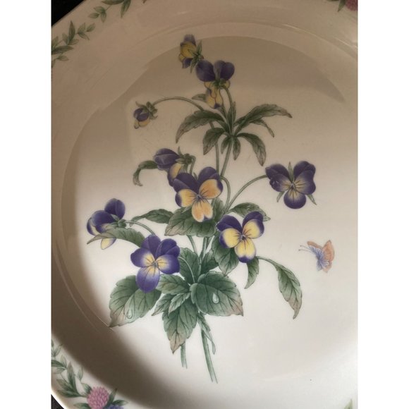 Noritake Gala Cuisine "Conservatory" 8 1/4" Salad Plates Japan (Qty. 2) - Picture 3 of 5